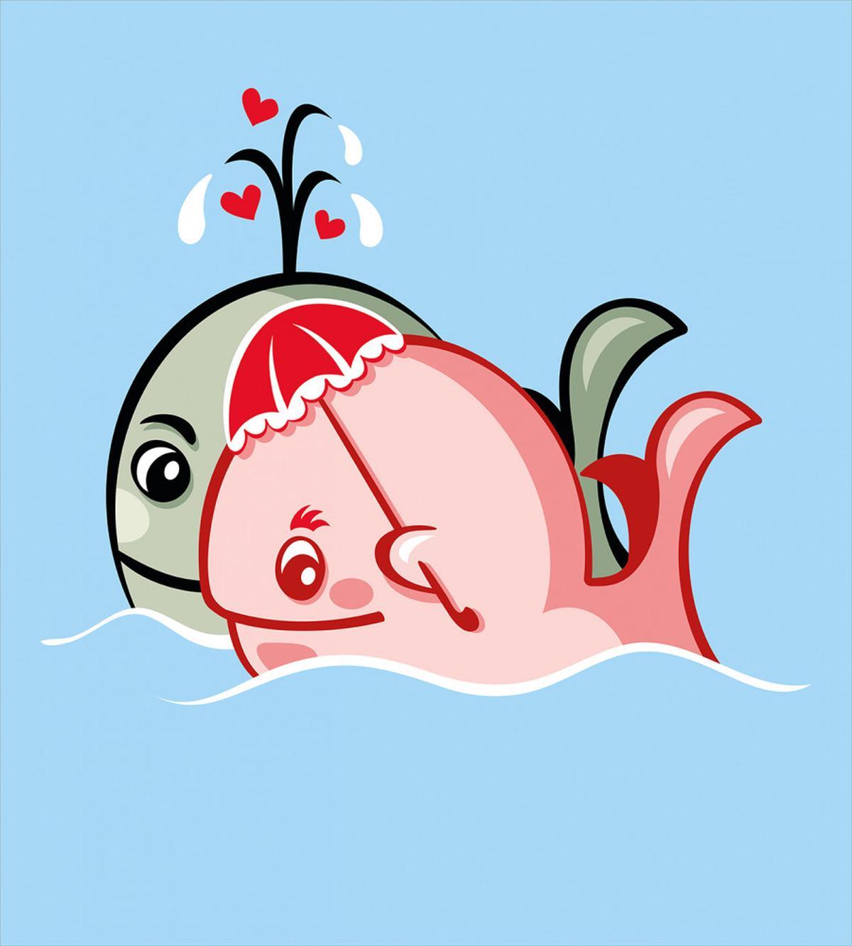 Whale Couple — Pattern