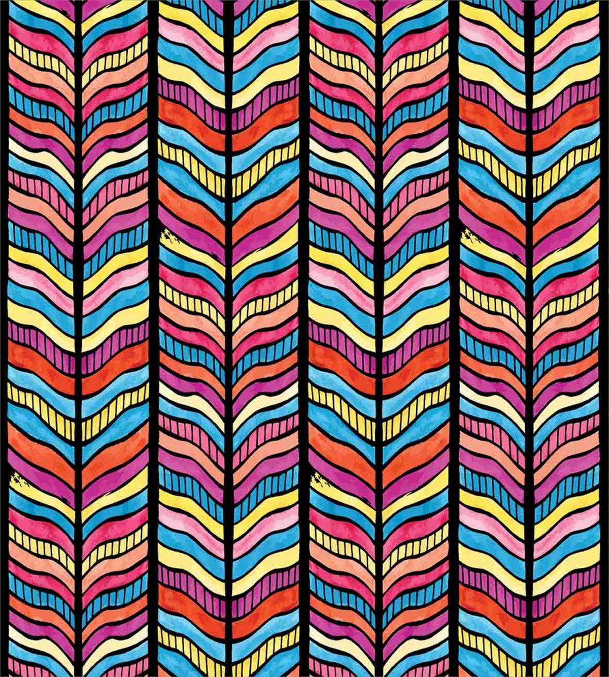 Colorful Rainbow Leaf — Pattern