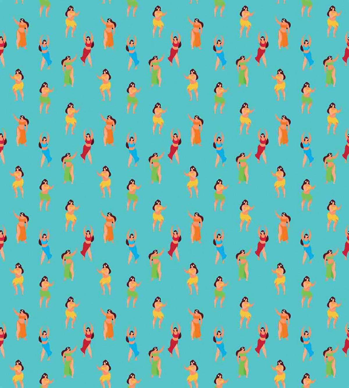 Dancers Hawaiian Woman — Pattern