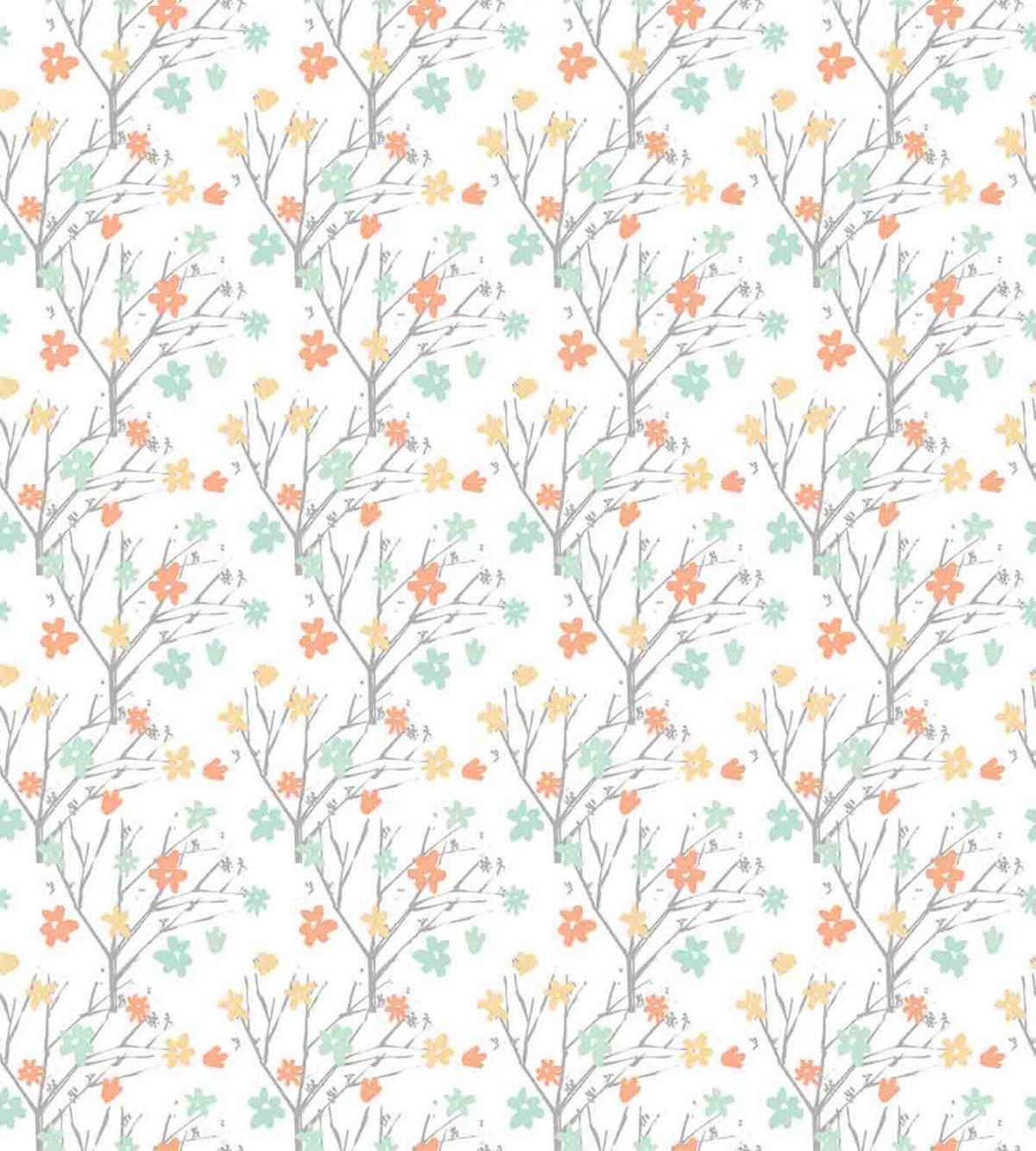 Pastel Soft Petals Branch — Pattern