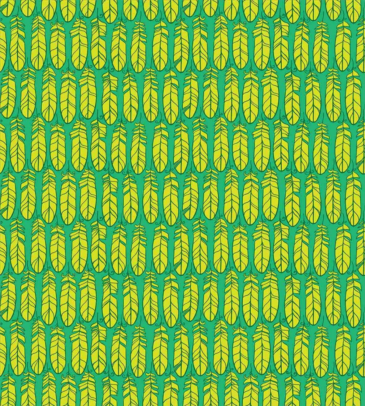 Hand-drawn Bird Feathers — Pattern