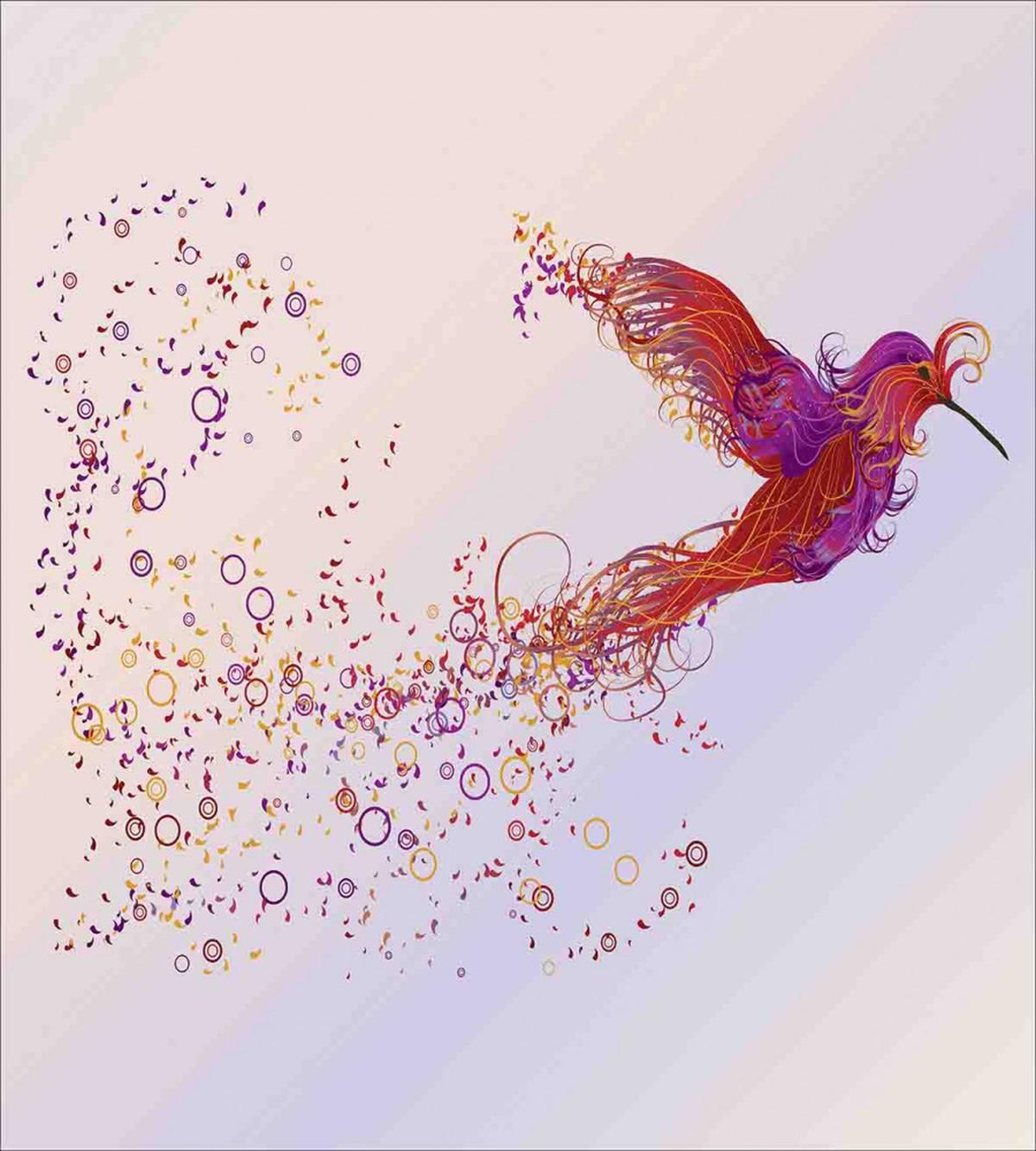 Abstract Hummingbird — Pattern