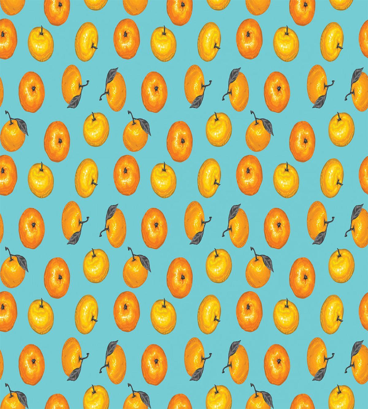 Drawn Mandarins — Pattern