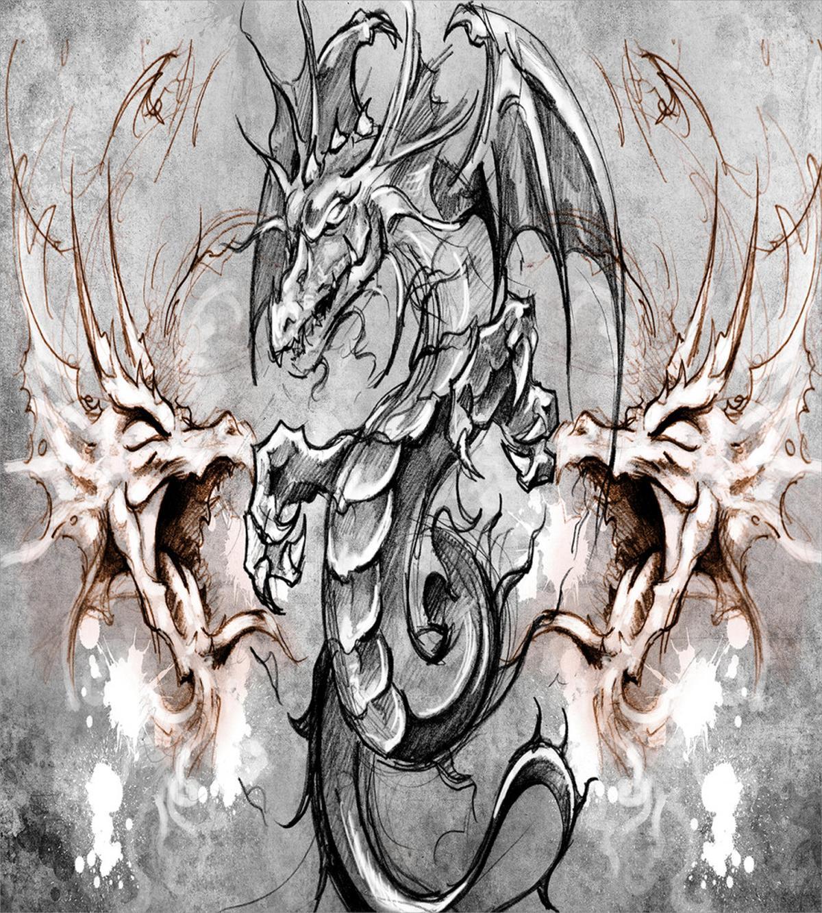 Scary Creature Sketch — Pattern