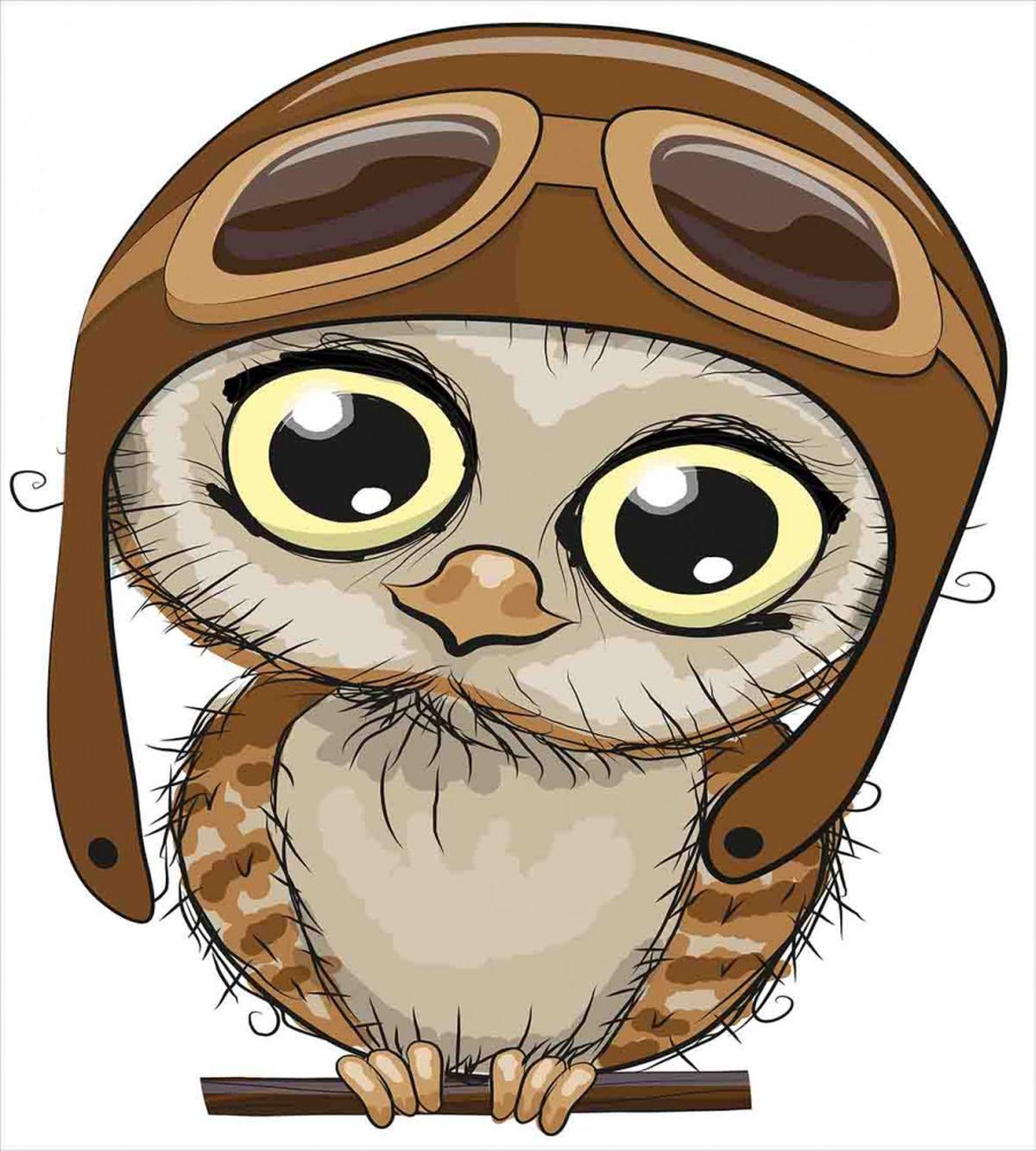 Pilot Hat Big Eyes Comic — Pattern