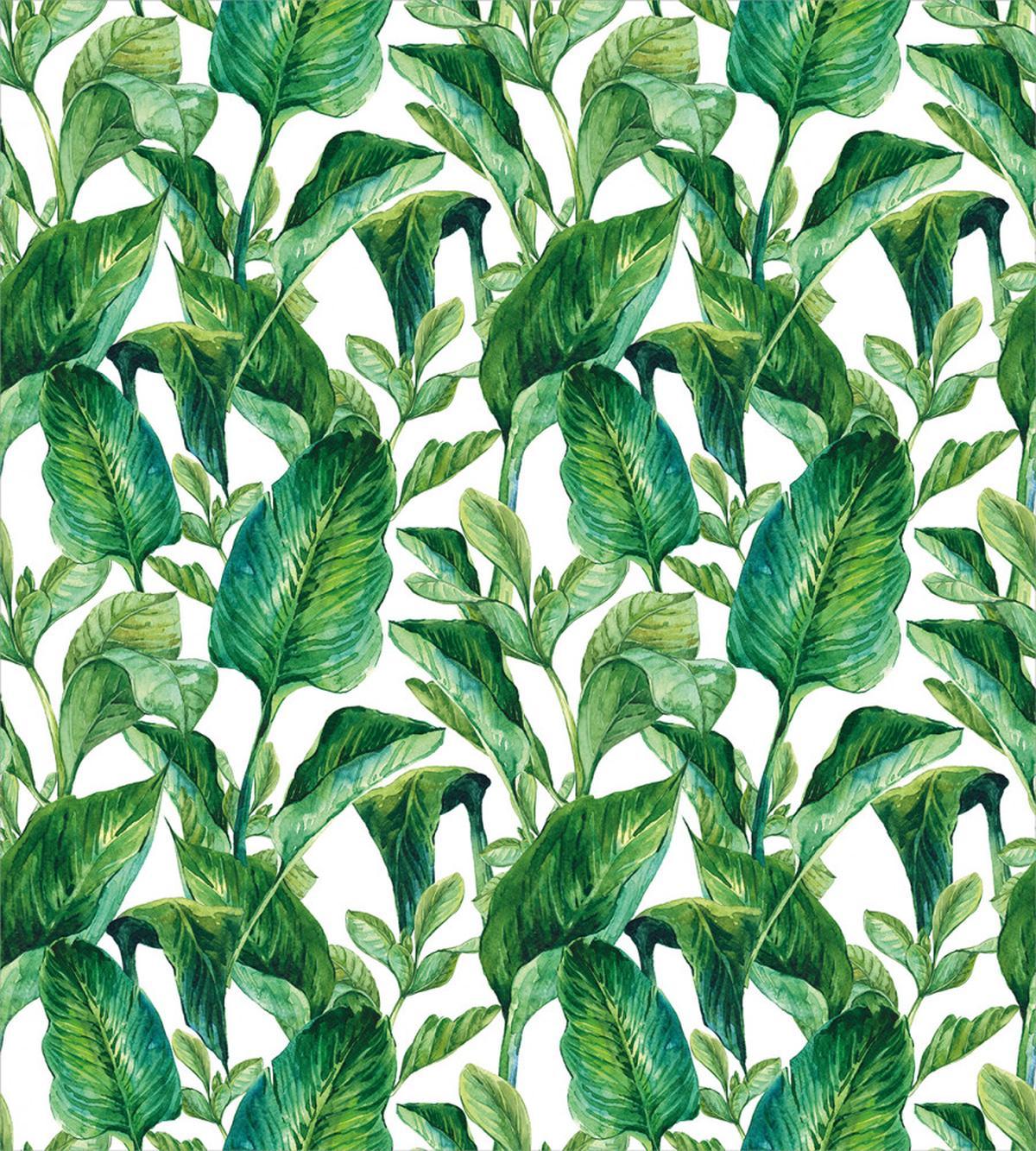 Watercolored Banana Tree — Pattern