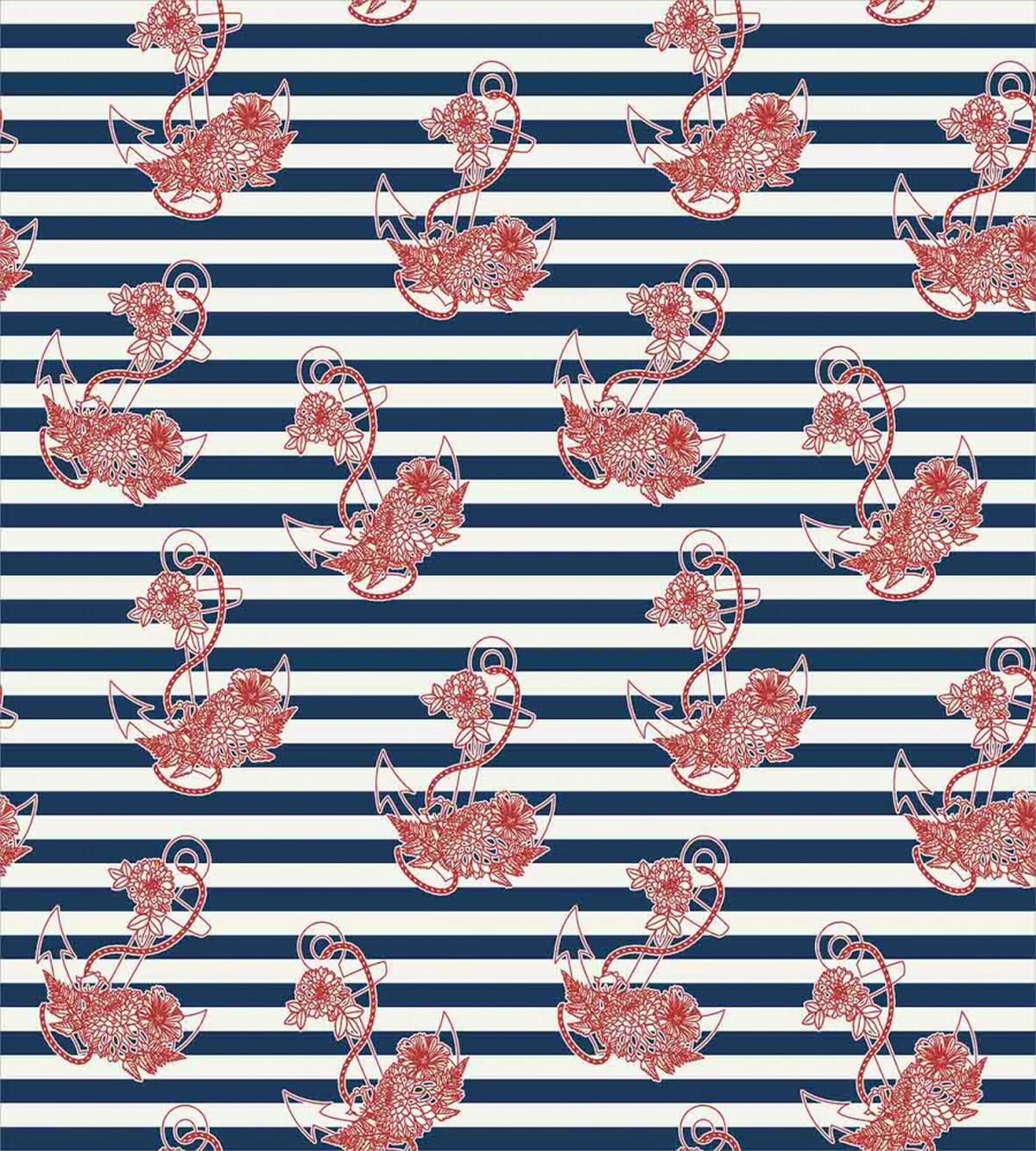 Anchor Striped Backdrop — Pattern