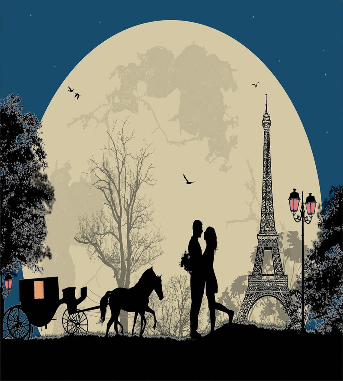 Lovers in the Paris — Pattern