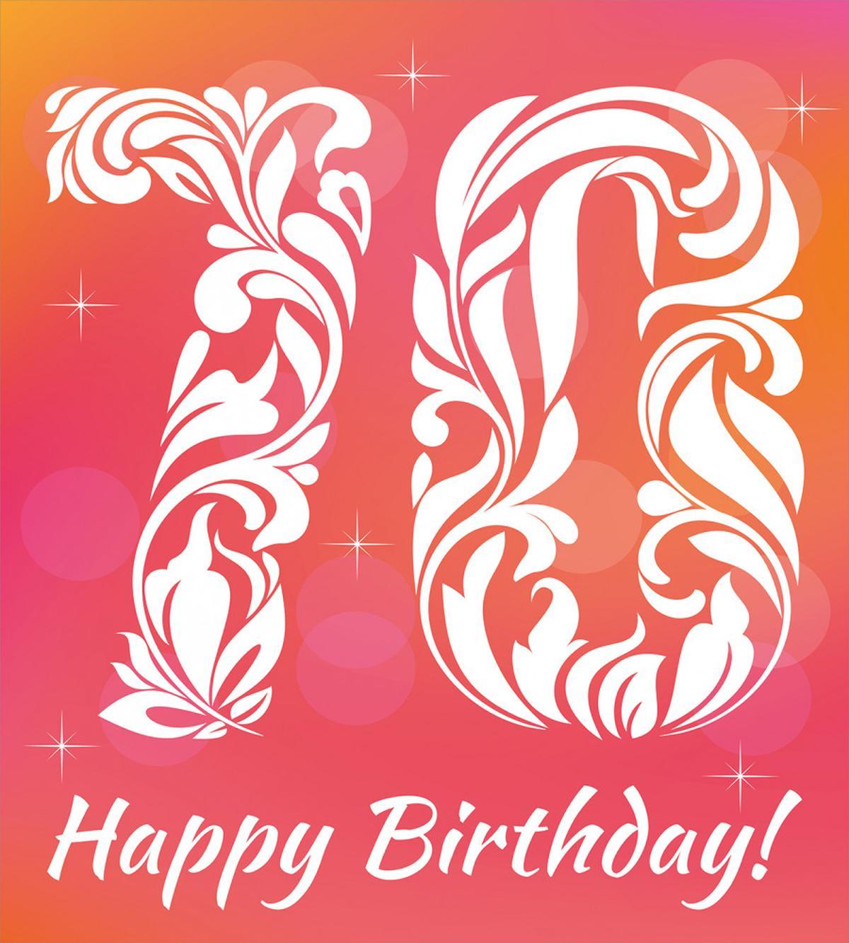 Foral Happy Birthday — Pattern