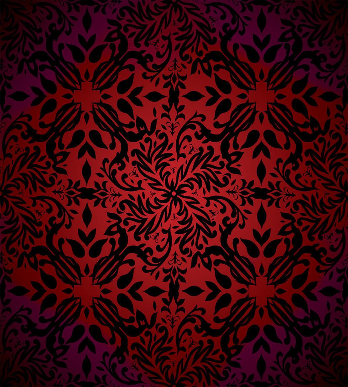 Orient Flowers Leaves — Pattern