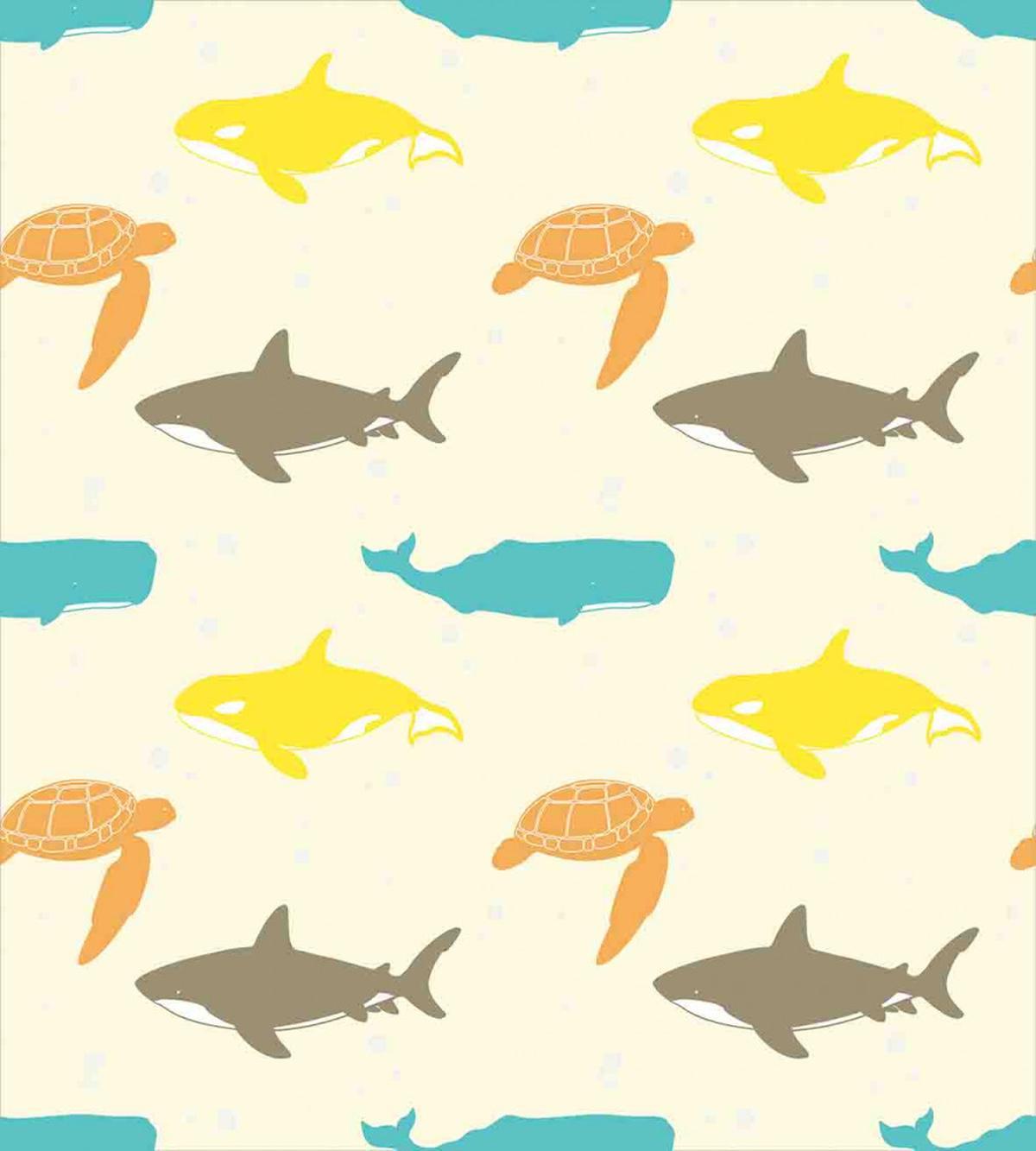 Whale Shark and Turtle — Pattern
