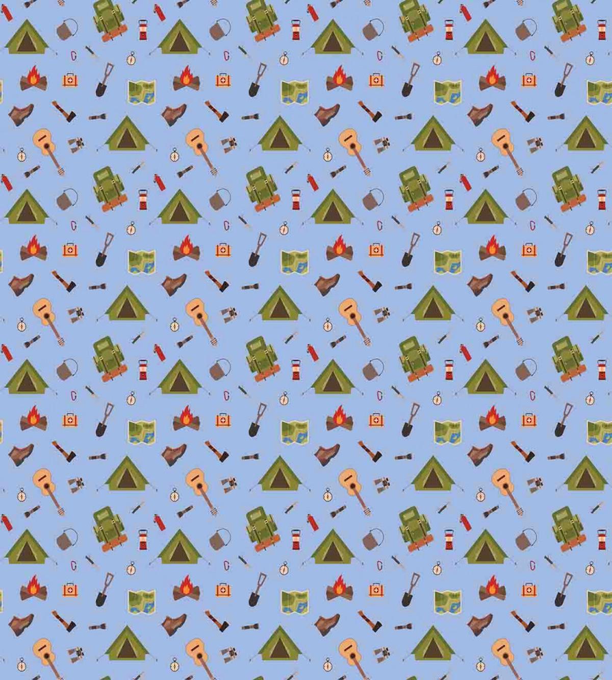 Camping Tent Guitar — Pattern