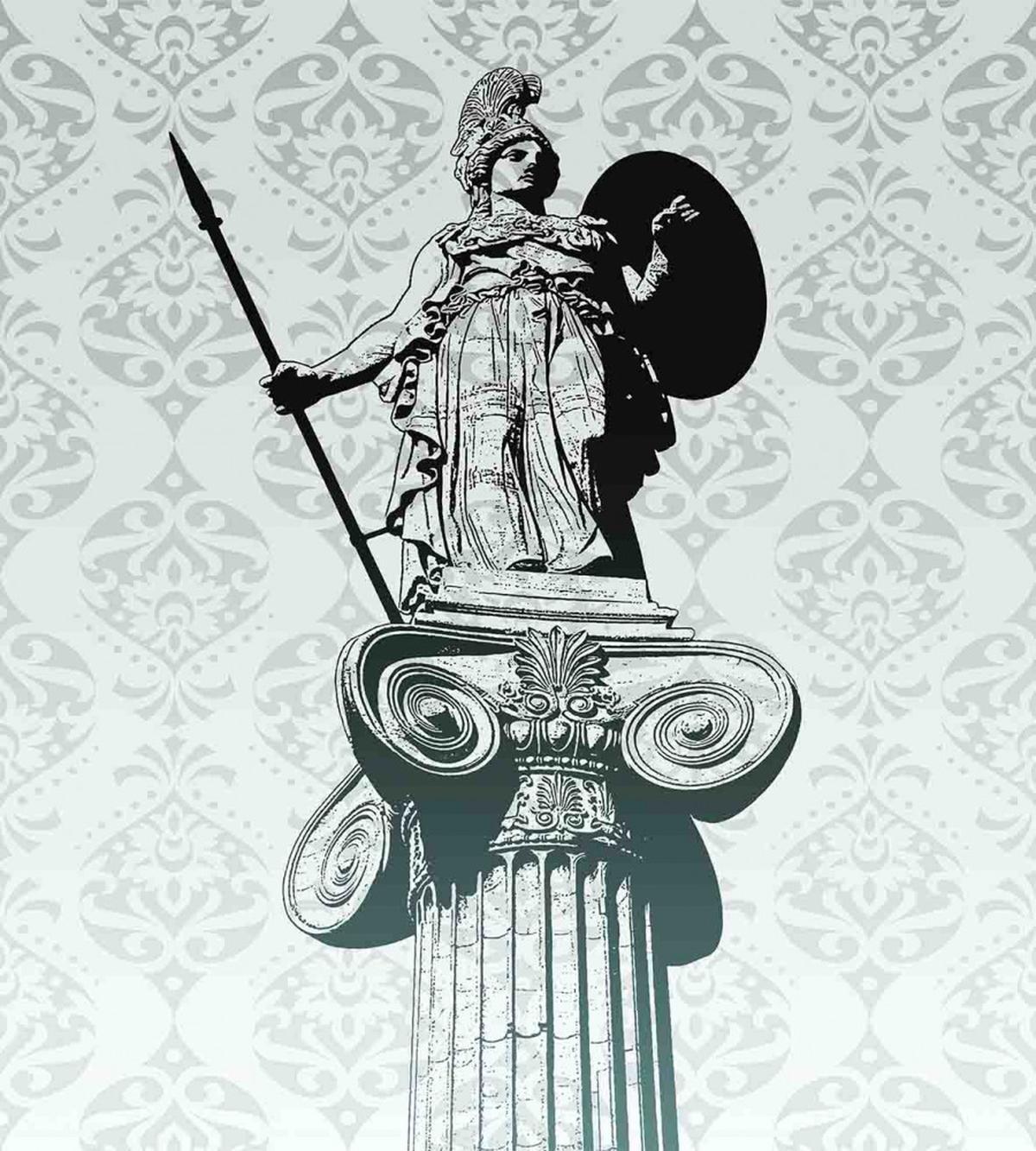 Greek Athena Baroque Damask — Pattern