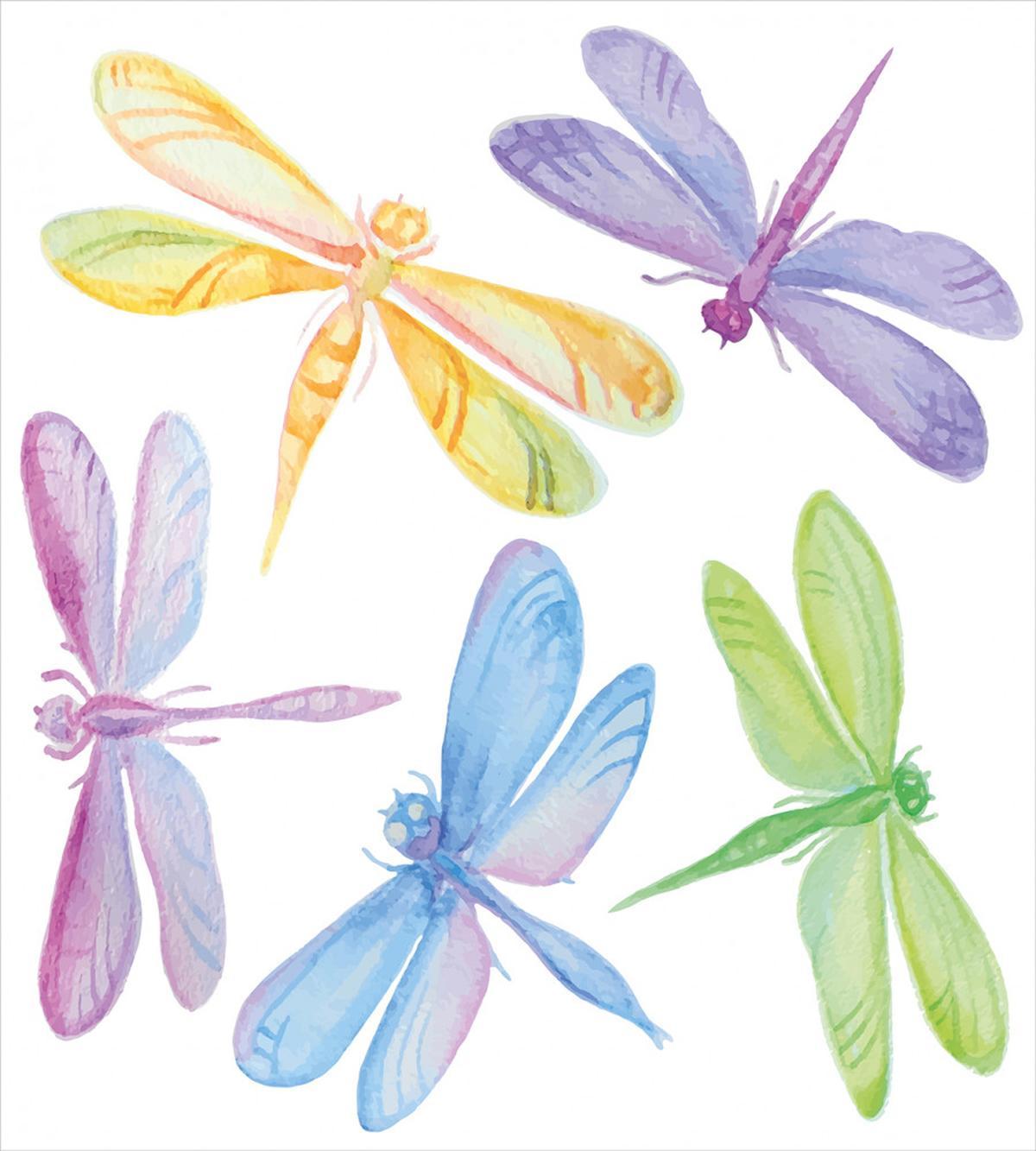 Watercolor Winged Bug — Pattern