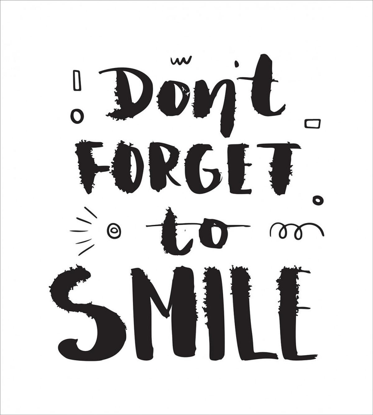 Don't Forget to Smile Texting — Pattern