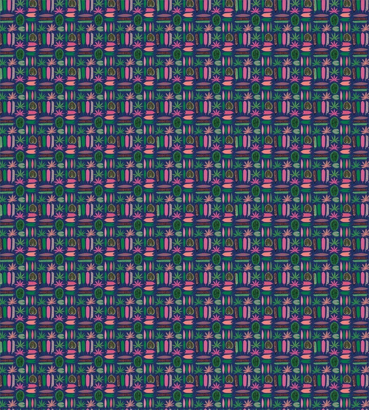 Contemporary Vibrant Leaves — Pattern