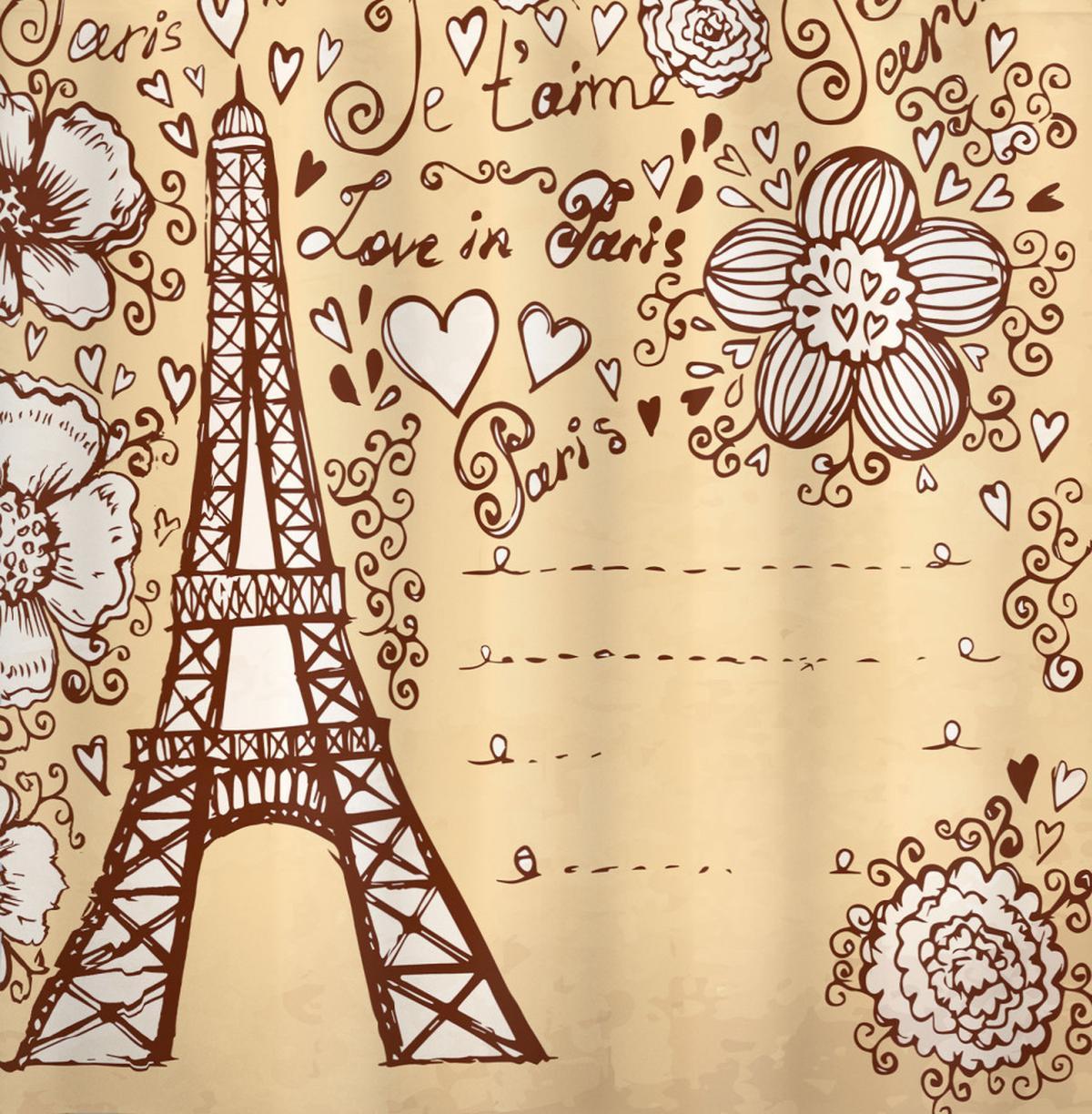 Love in Paris Flowers — Pattern