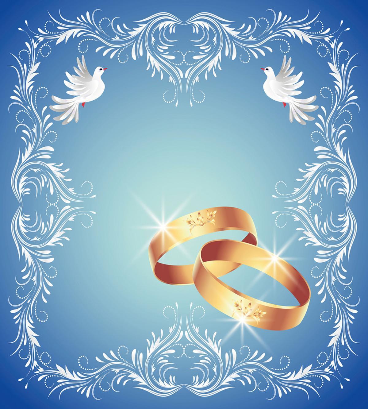 Ornament Frame Doves Rings — Pattern