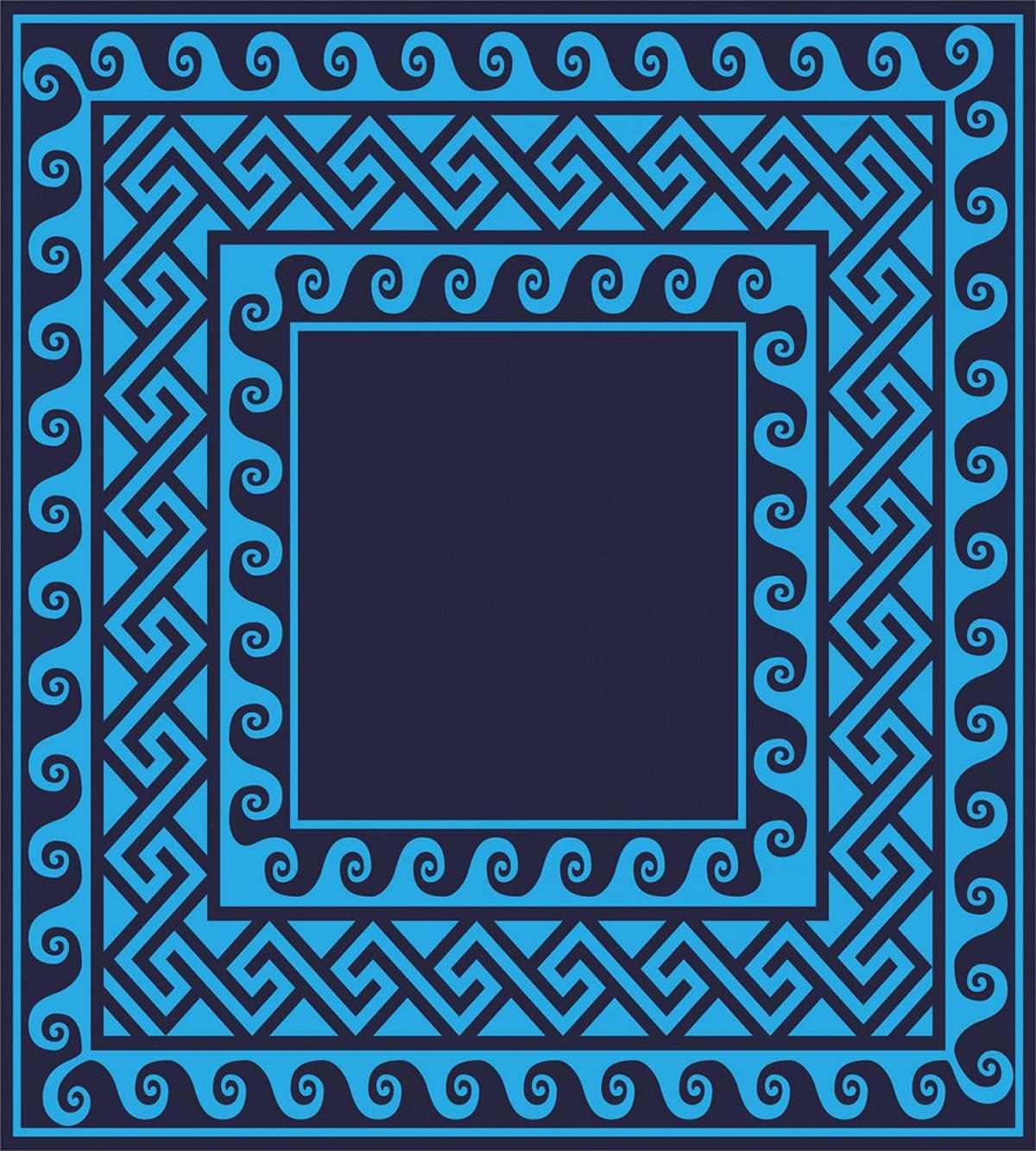 Swirl Waves Hellenic — Pattern