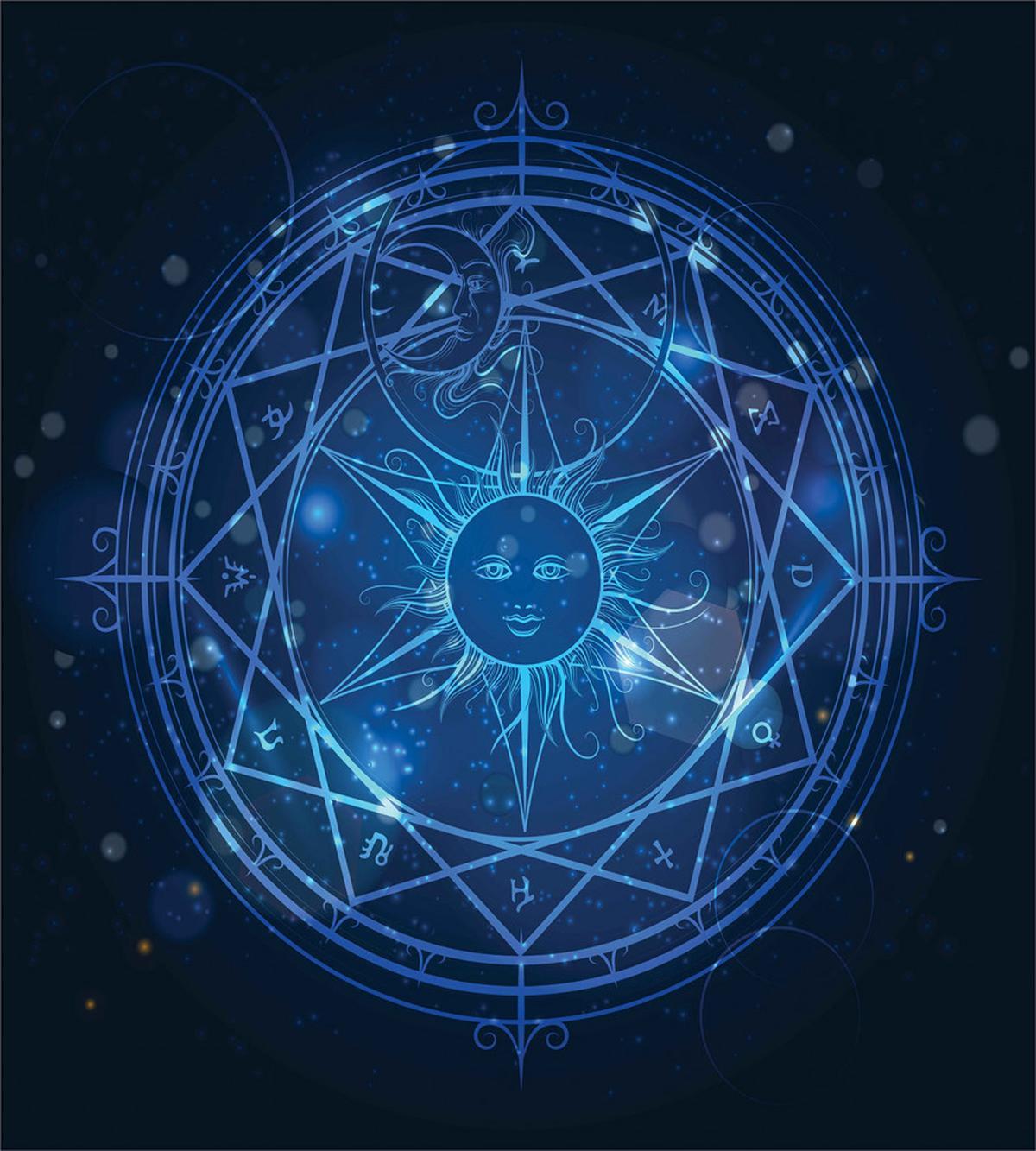 Alchemy Magic Circle Sun Face — Pattern