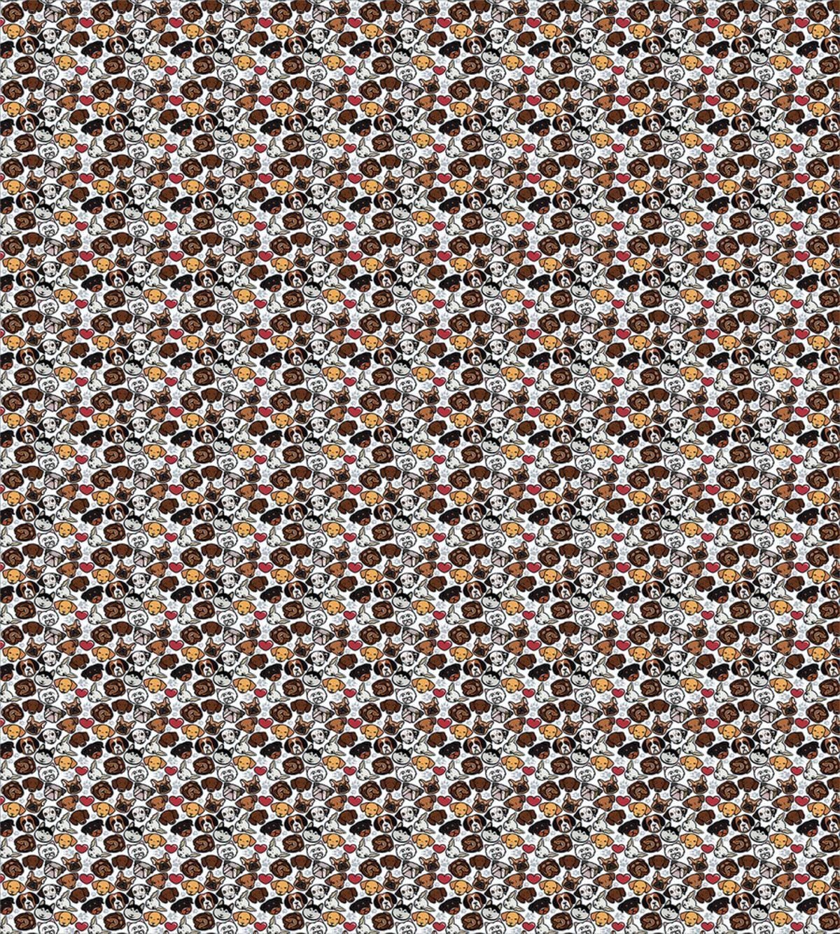 Cartoon Style Breed Portraits — Pattern