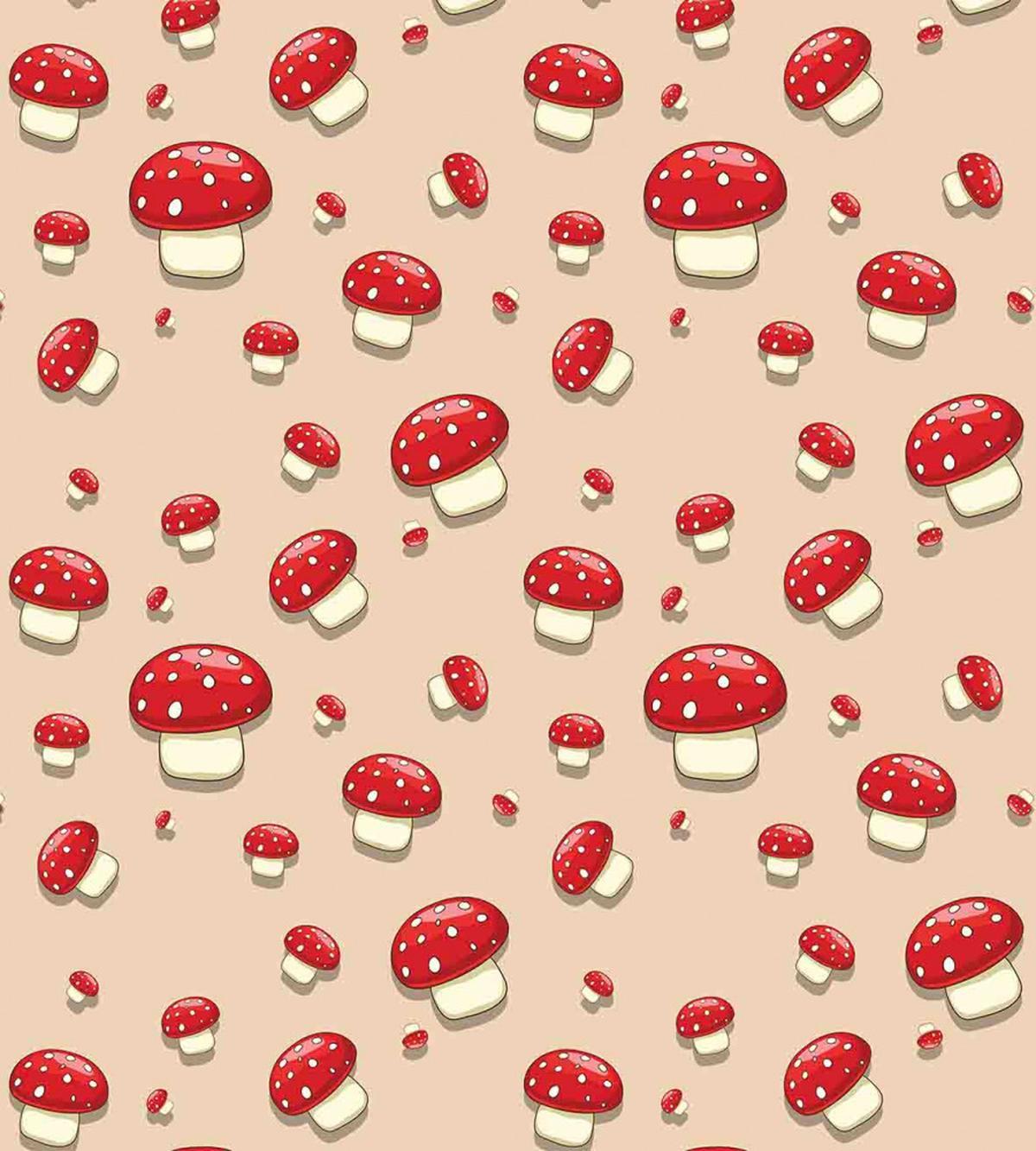 Cartoon Mushrooms — Pattern