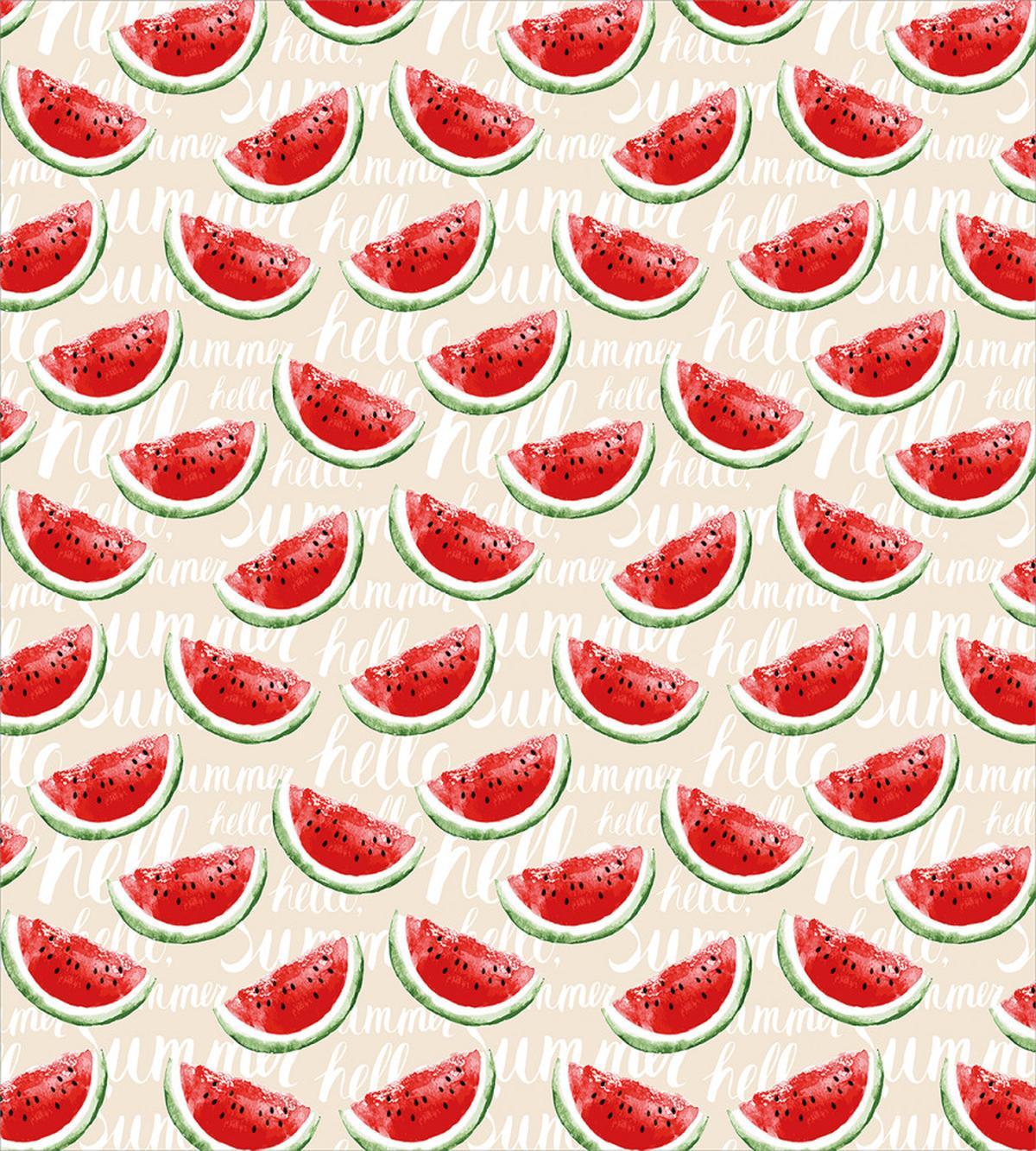 Watercolor Watermelons — Pattern