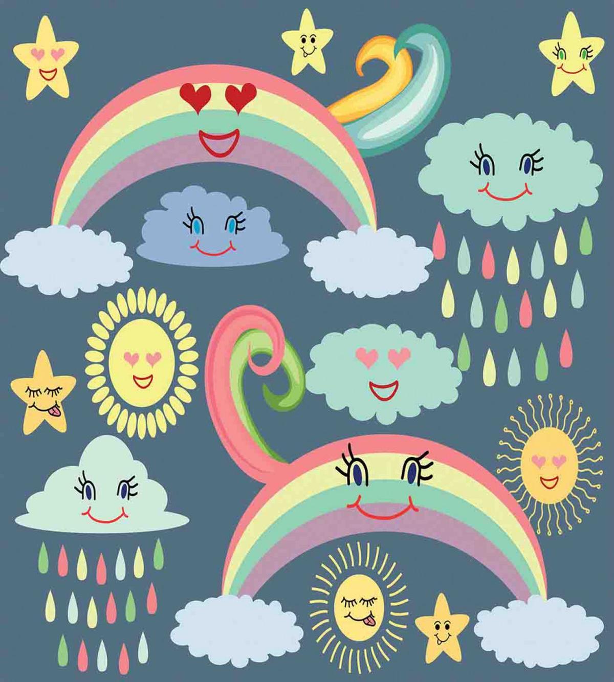 Nursery Weather Rainbow — Pattern