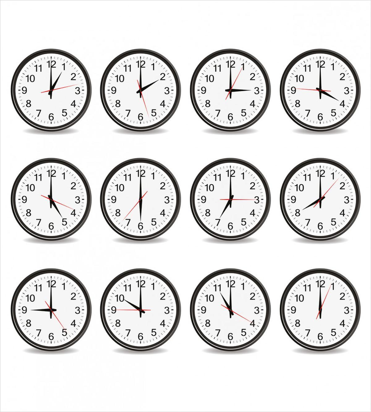 Clocks and Black Numbers — Pattern