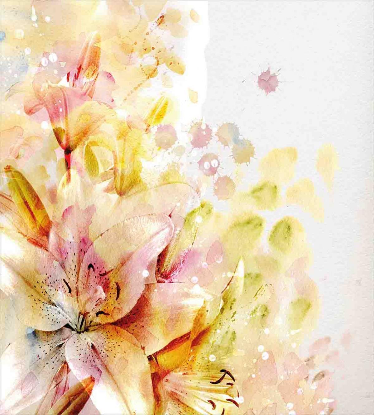 Lilies Flowers Buds — Pattern