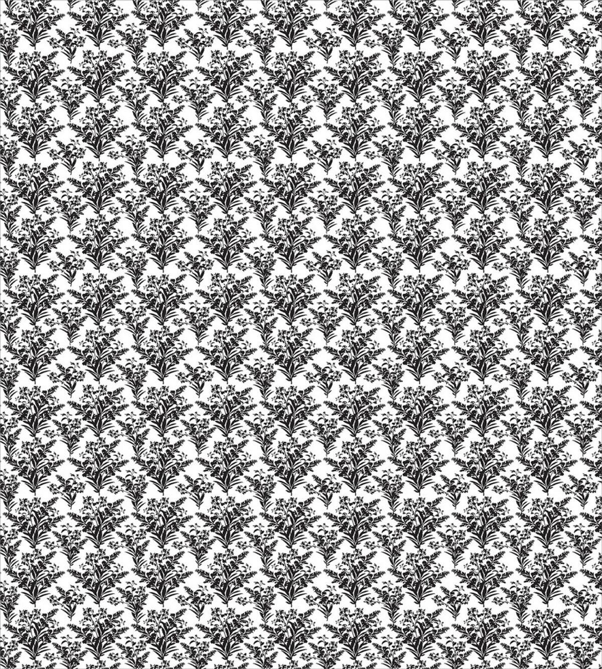 Monochrome Vintage Blossoms — Pattern