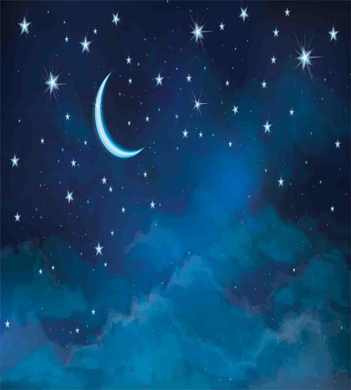 Watercolor Night Sky — Pattern