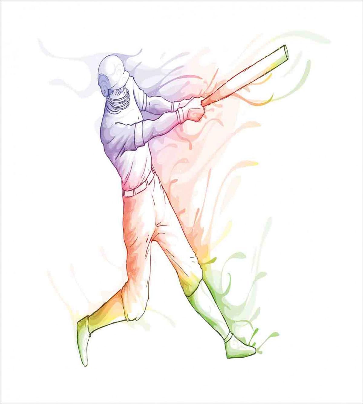 Baseball Player Sport — Pattern