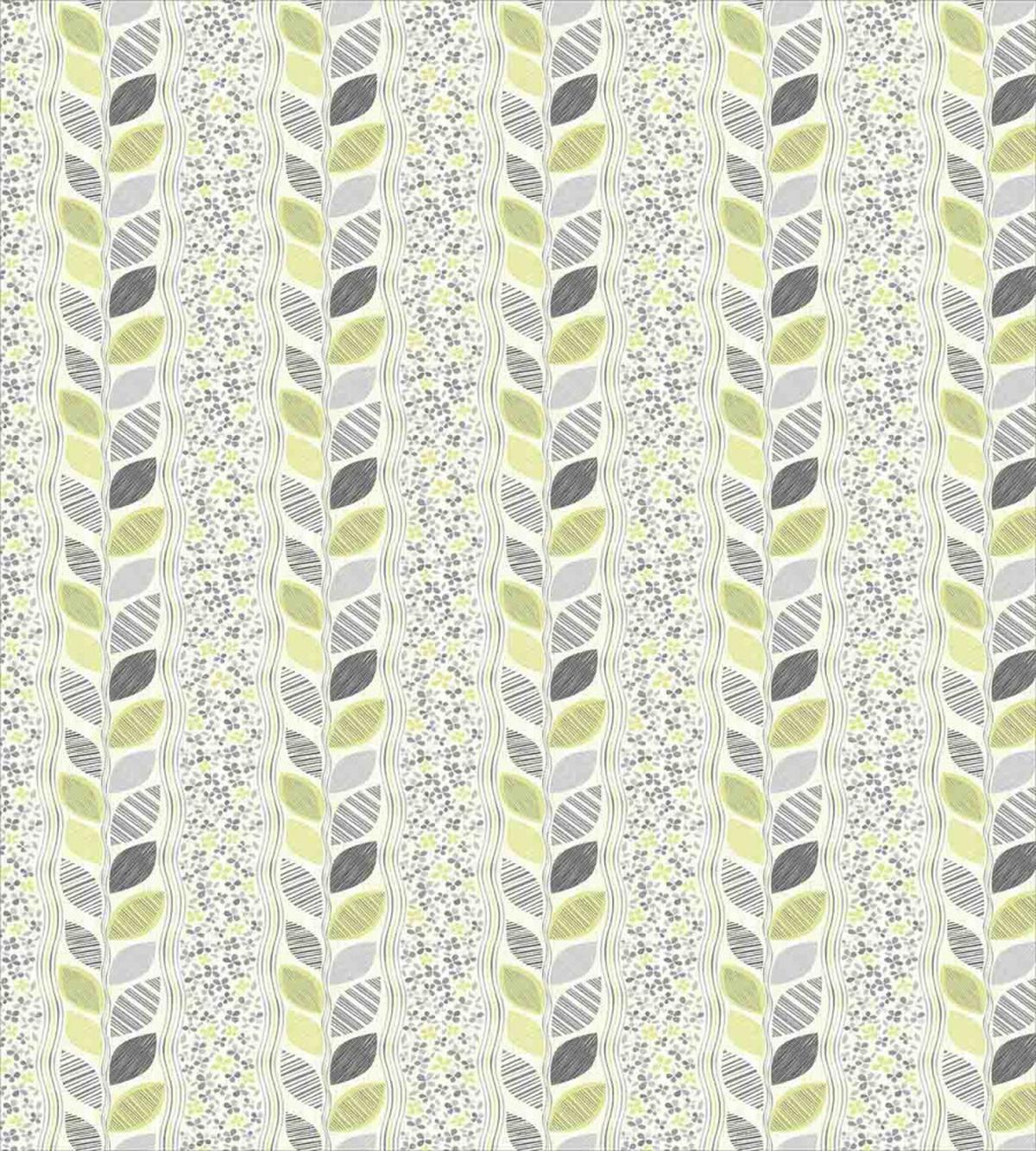 Stripes Sketched Leaves — Pattern