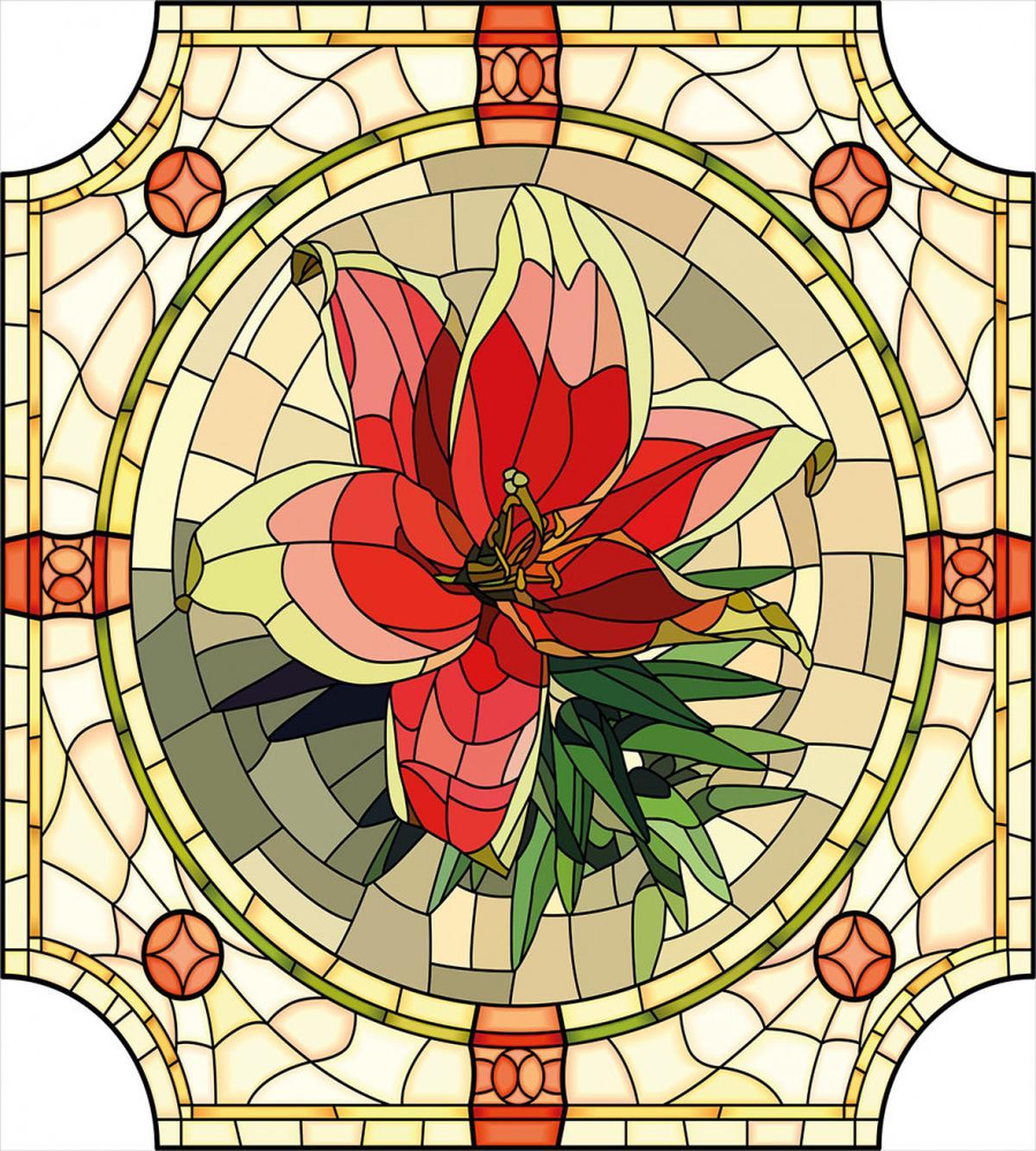 Flower Lily Leaves — Pattern