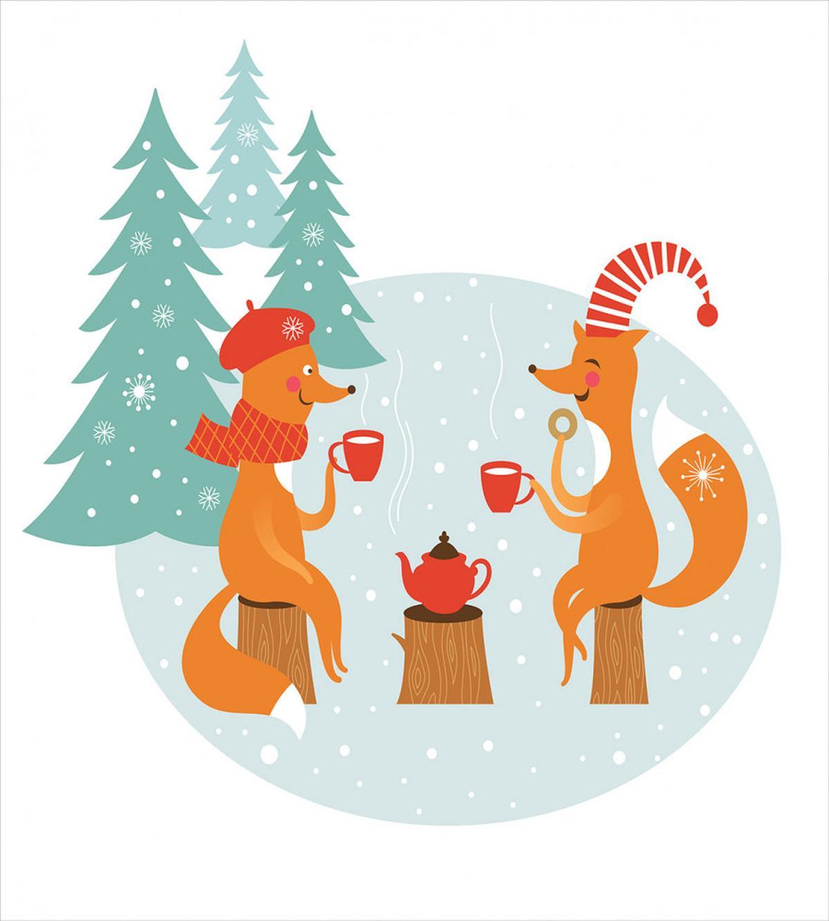 Happy Foxes Winter — Pattern