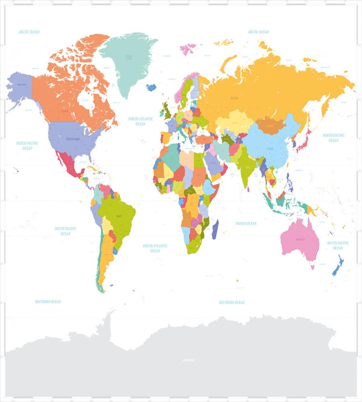 Detailed Political Colorful — Pattern