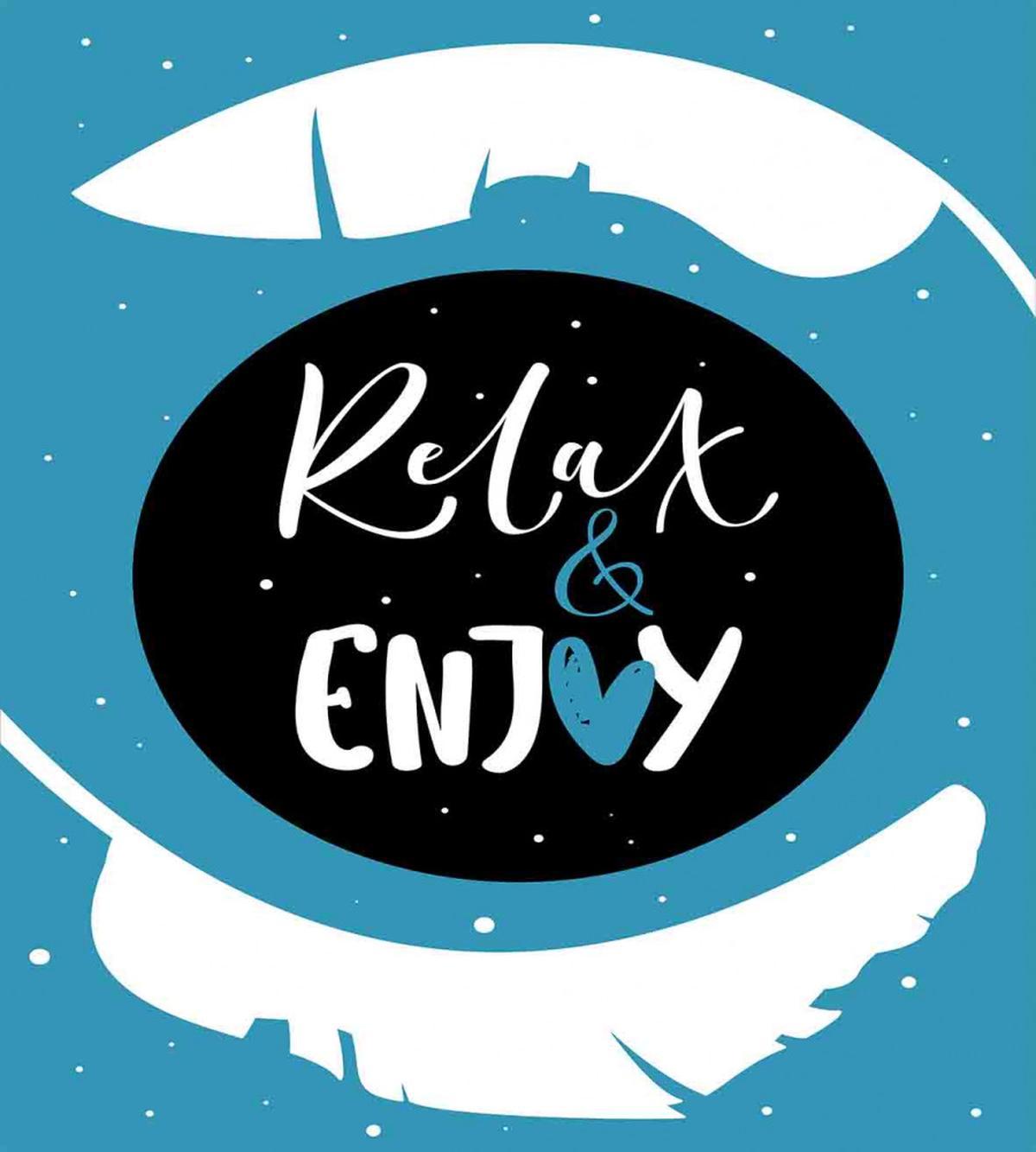Cartoon Art Relax and Enjoy — Pattern