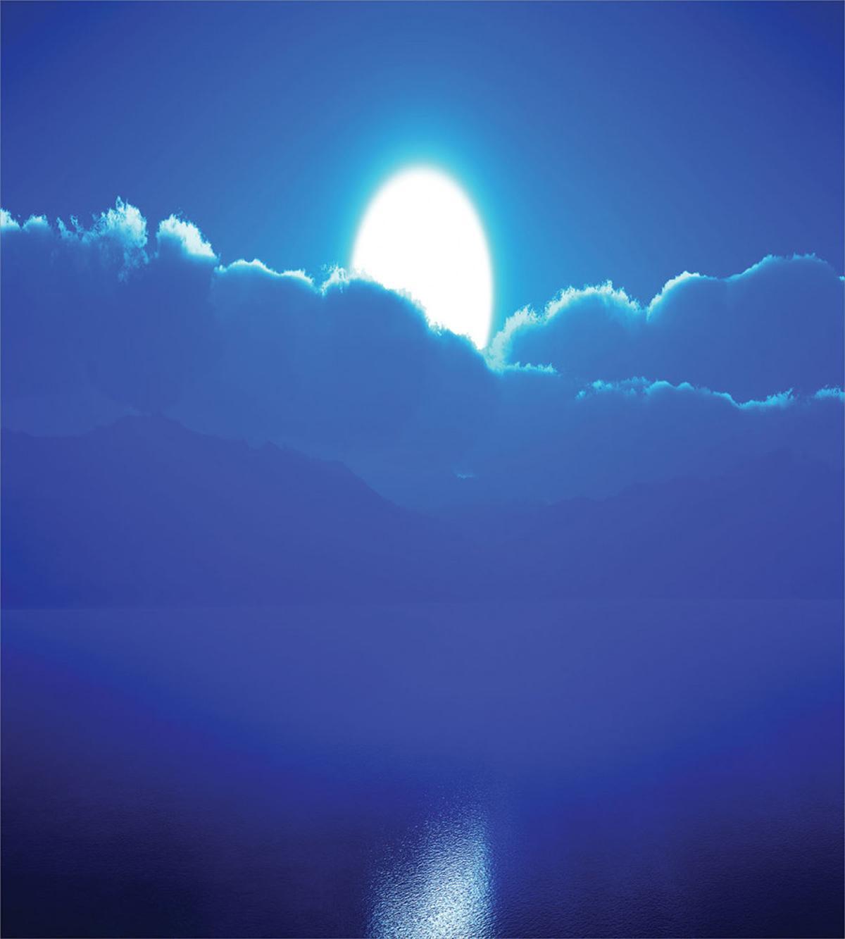 Moonlit Sky and Clouds — Pattern