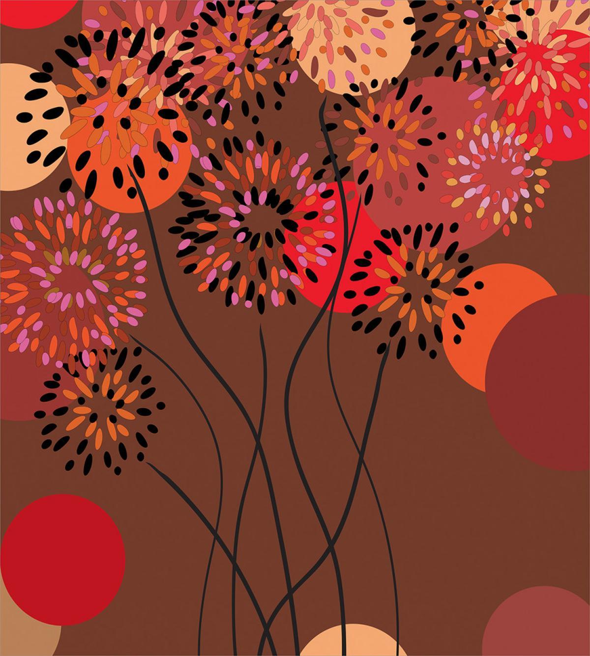Floral Line Stalks — Pattern