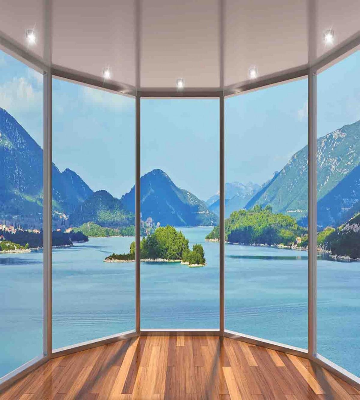 Beach Seaside Hills Window — Pattern