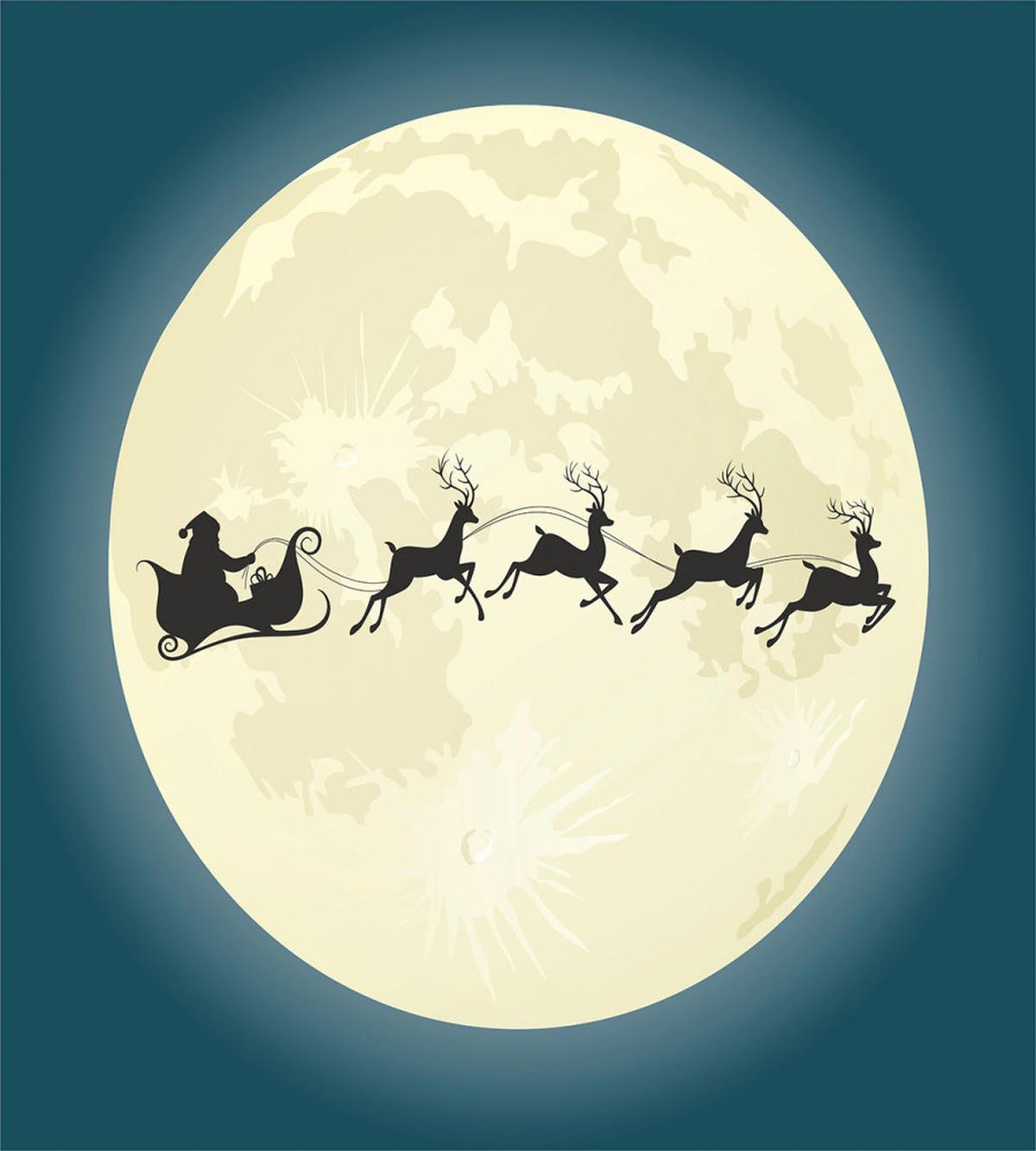 Santa Claus Silhouette — Pattern