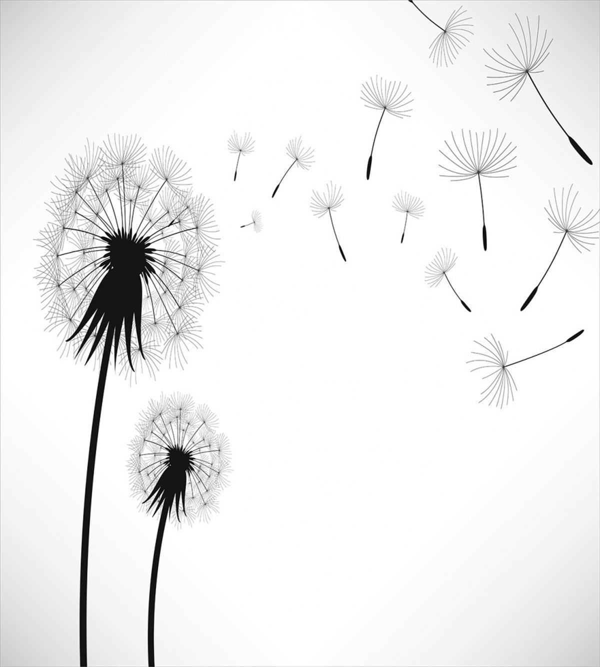 Seed Blowing Away Floral — Pattern