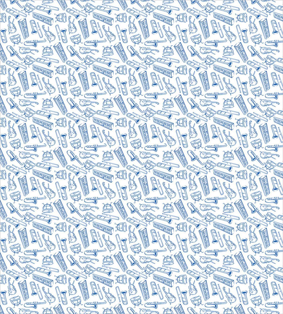Blue Sketchy Pattern — Pattern