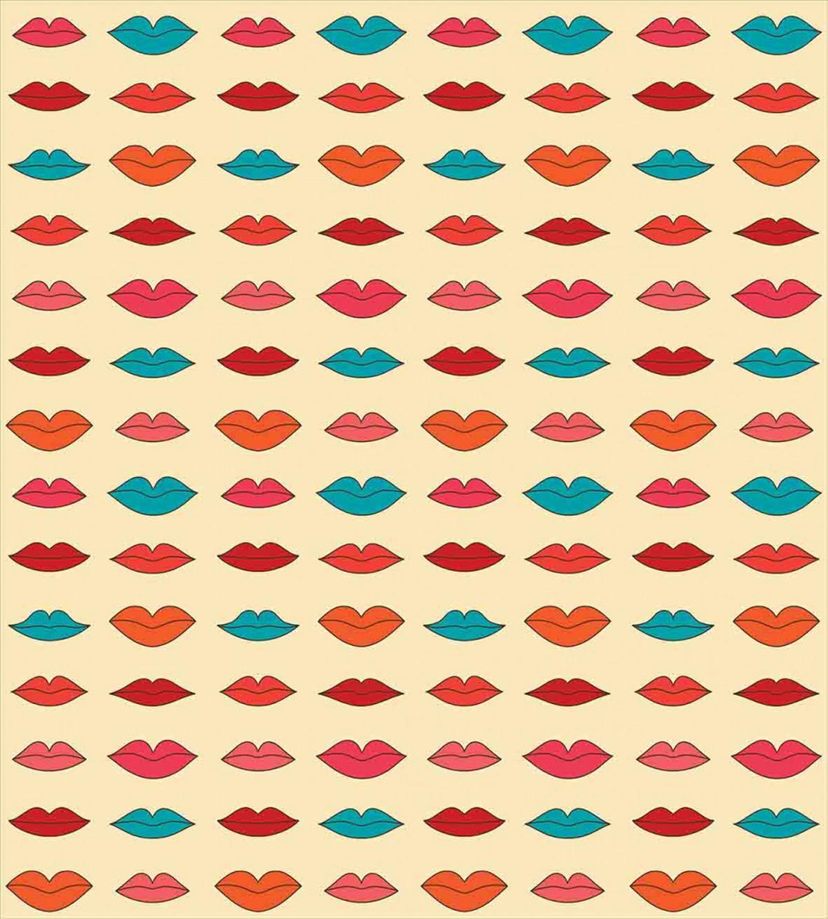 Colorful Girl Lips Pattern — Pattern