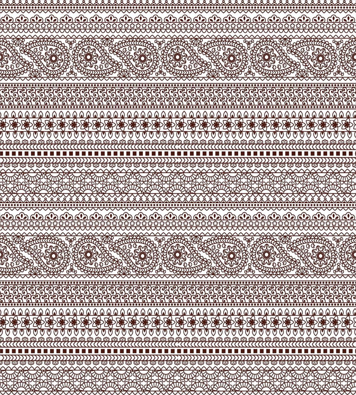 Paisley Floral Leaves — Pattern