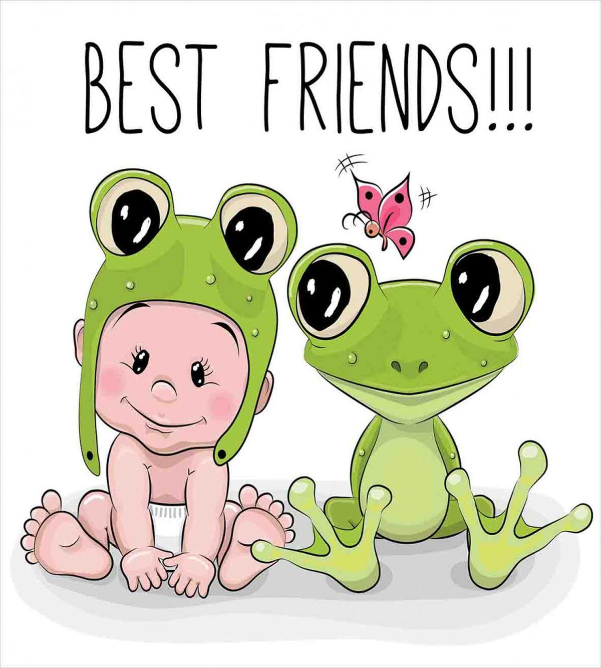 Baby Frog Love Friends — Pattern