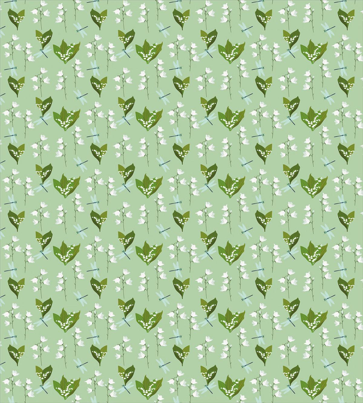 Dragonflies and Campanulas — Pattern