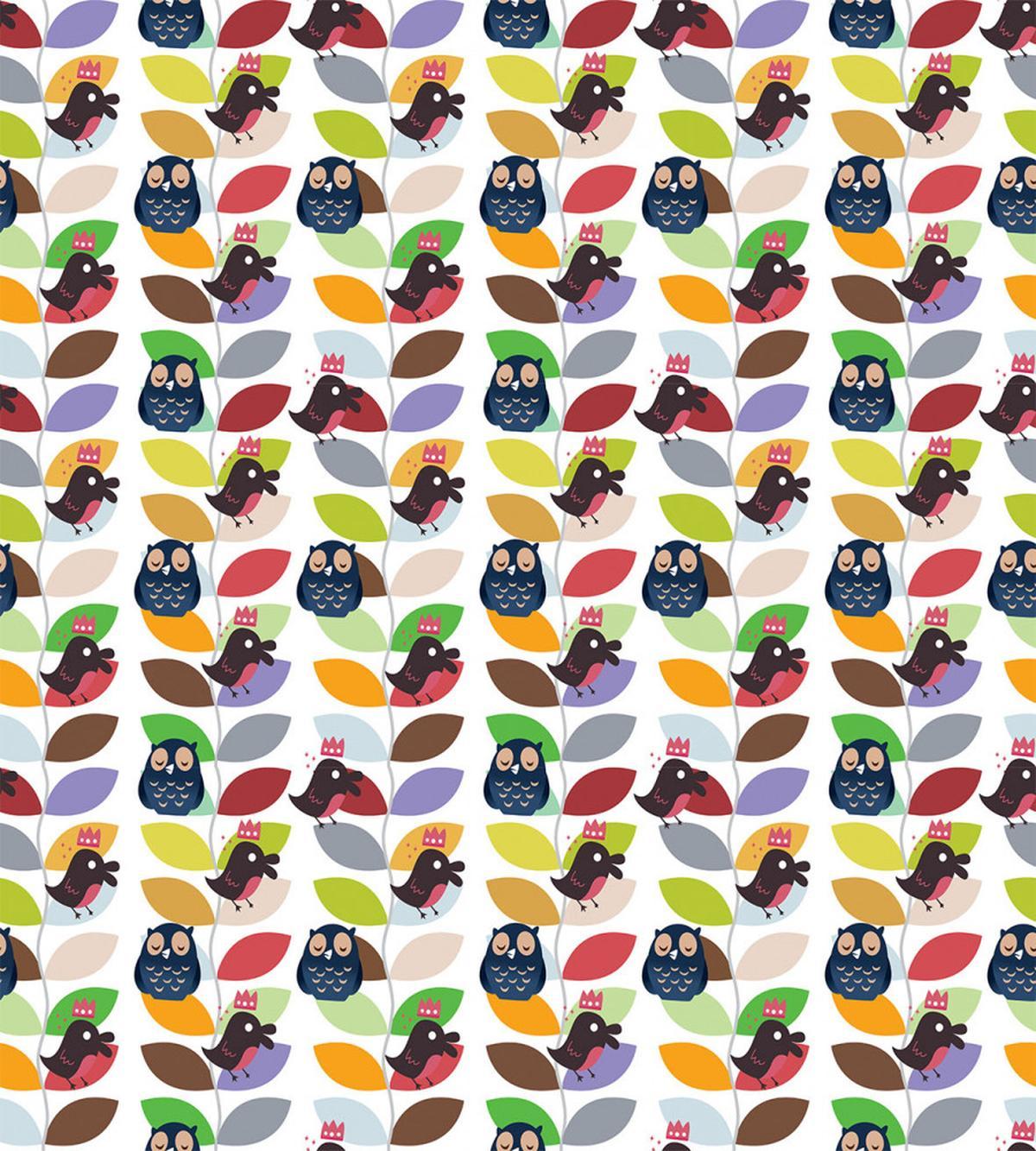 Abstract Vivid Birds — Pattern