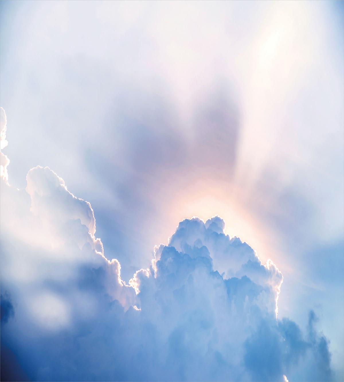Sunbeam and Fluffy Clouds — Pattern